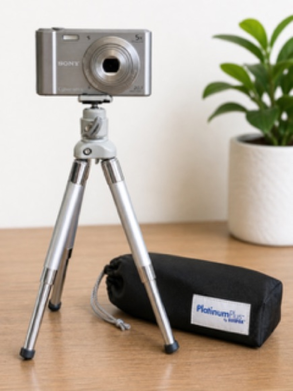 Sunpak PlatinumPlus Compact Travel Tripod + Carry Bag